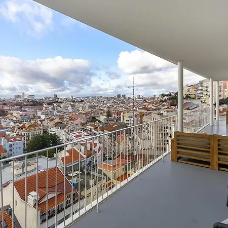 Apartment Whome Skyline Penthouse Luxury Living View, Ac & Elevator Lisbon