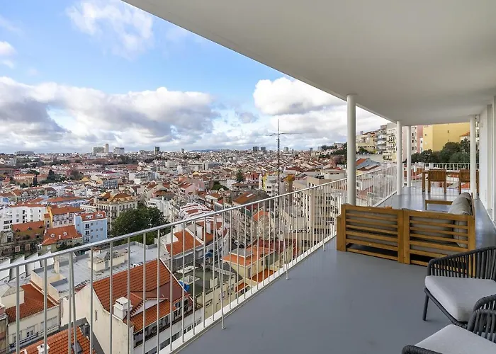 Διαμέρισμα Whome Skyline Penthouse Luxury Living View, Ac & Elevator Lisboa